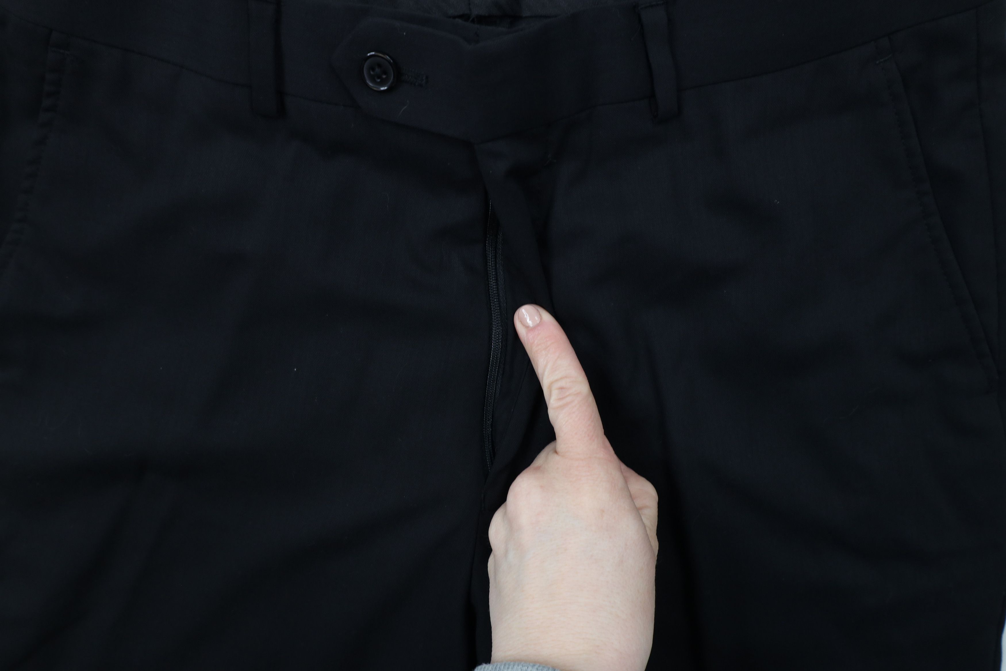 Vintage Vintage 90s Streetwear Wide Leg Chino Pants Trousers Black Size US 33 - 5 Thumbnail