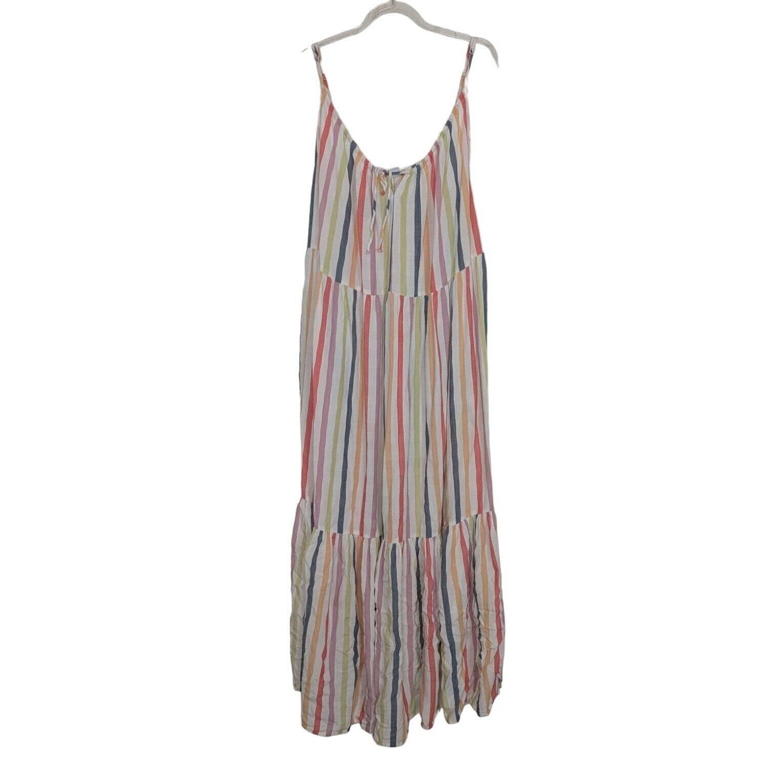 Old Navy Old Navy Stripe Swing Maxi Sundress Womens Size XXL White Size XXL / US 16-18 / IT 52-54 - 1 Thumbnail