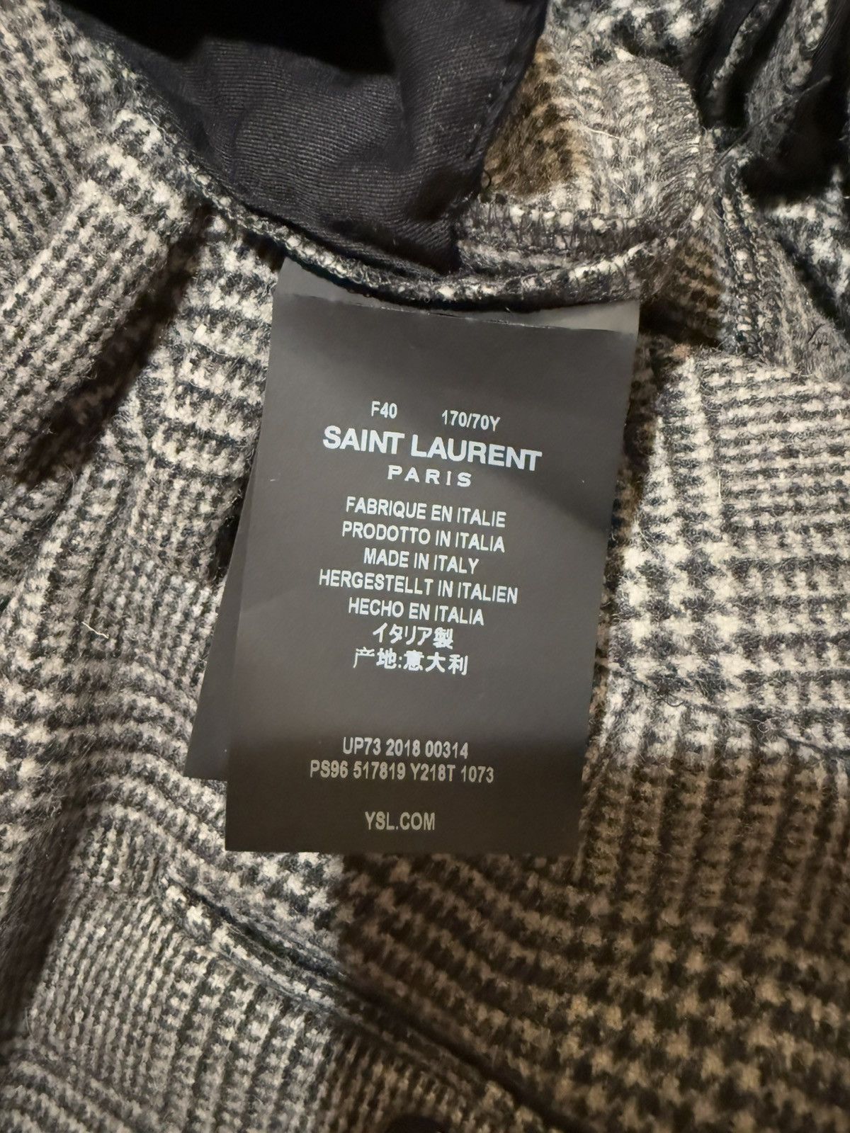 Yves Saint Laurent YSL Plaid Pants Size US 29 - 5 Thumbnail