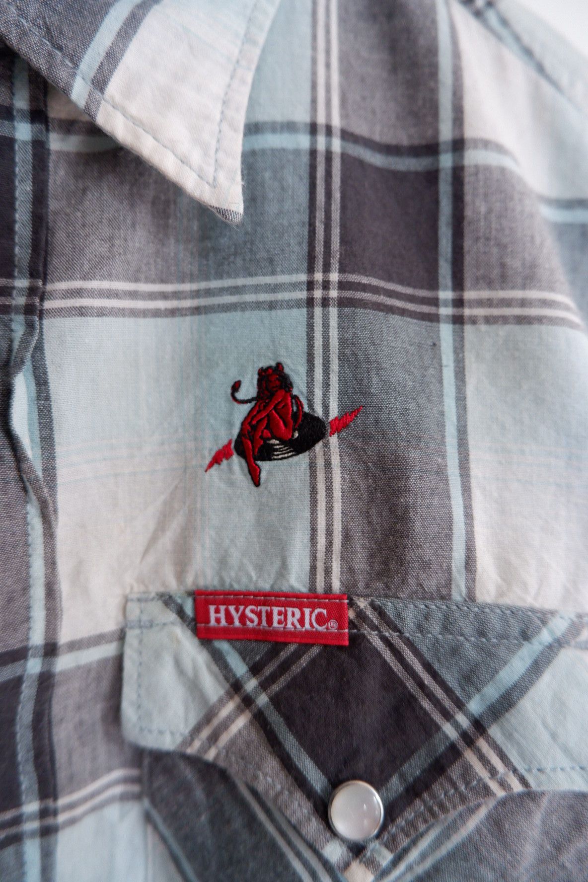 Hysteric Glamour Vintage Hysteric Glamour - Devils Logo Western Shirts Size US M / EU 48-50 / 2 - 4 Thumbnail