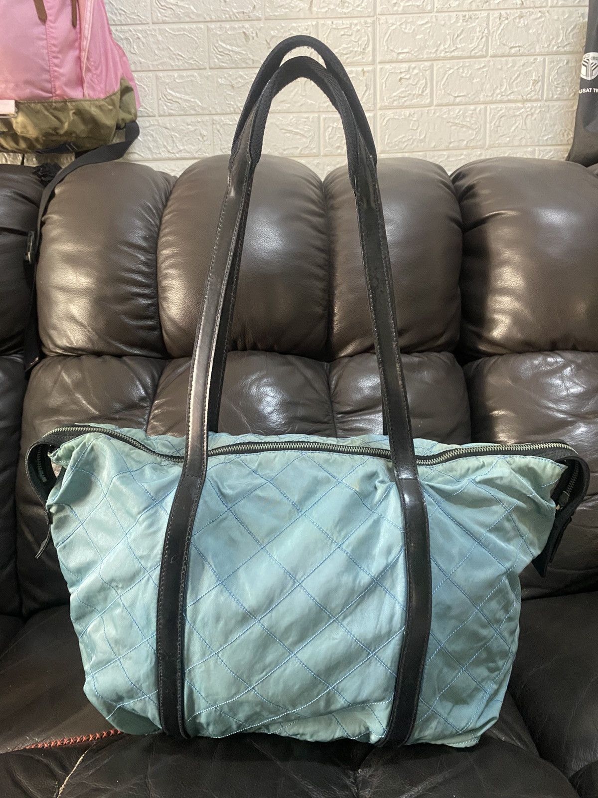 Prada Authentic Prada Tessuto Nyalon Tote Shoulder Bag Size ONE SIZE - 1 Thumbnail