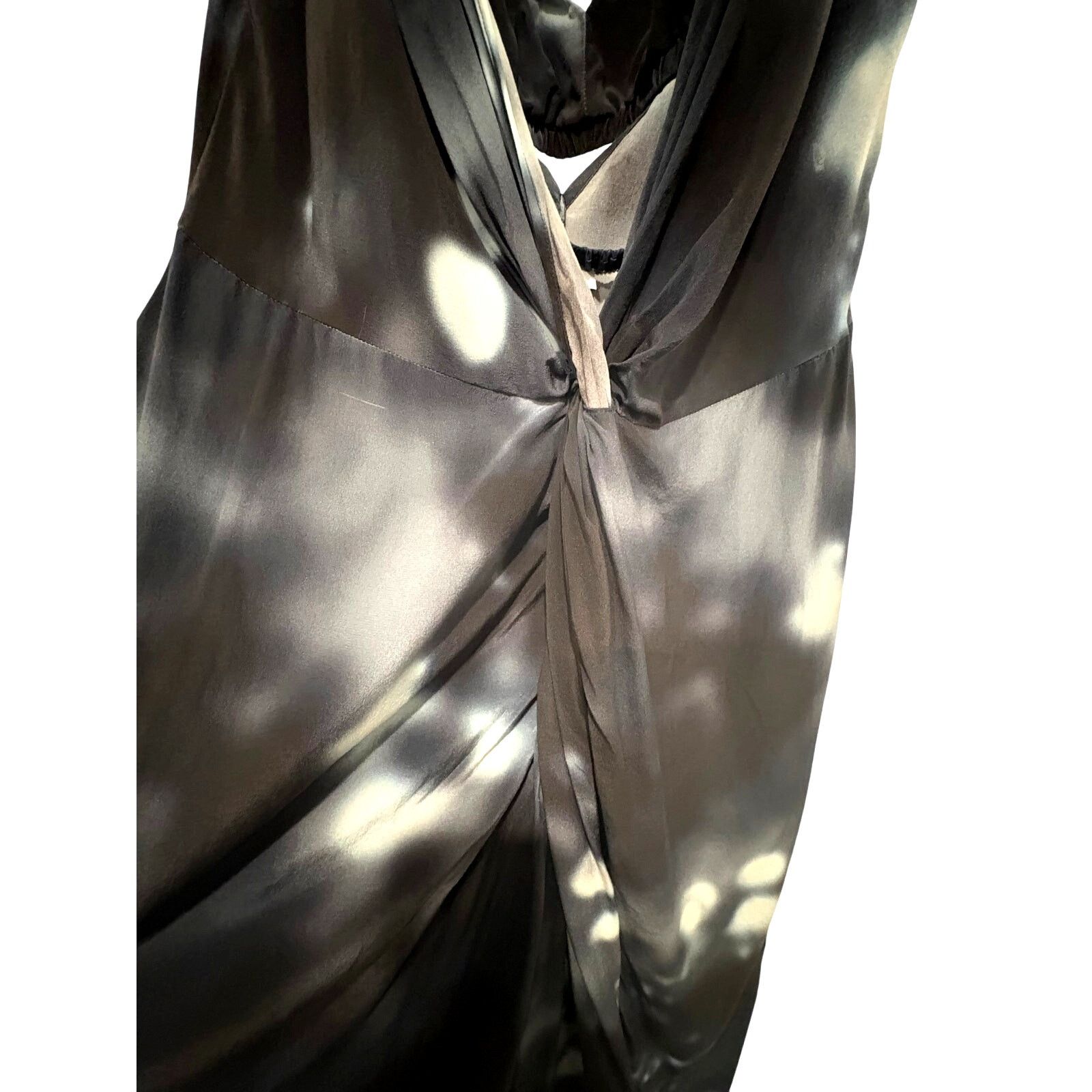 Deveaux DEVEAUX NEW YORK | Renada Twist Front Midi Dress Silk | Sz.6 Size M / US 6-8 / IT 42-44 - 4 Thumbnail