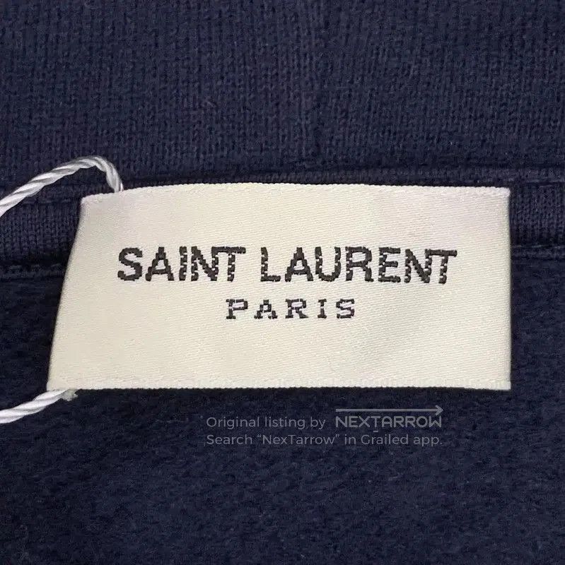 Yves Saint Laurent YSL Navy Cotton Women’s Hoodie . Size S / US 4 / IT 40 - 5 Thumbnail