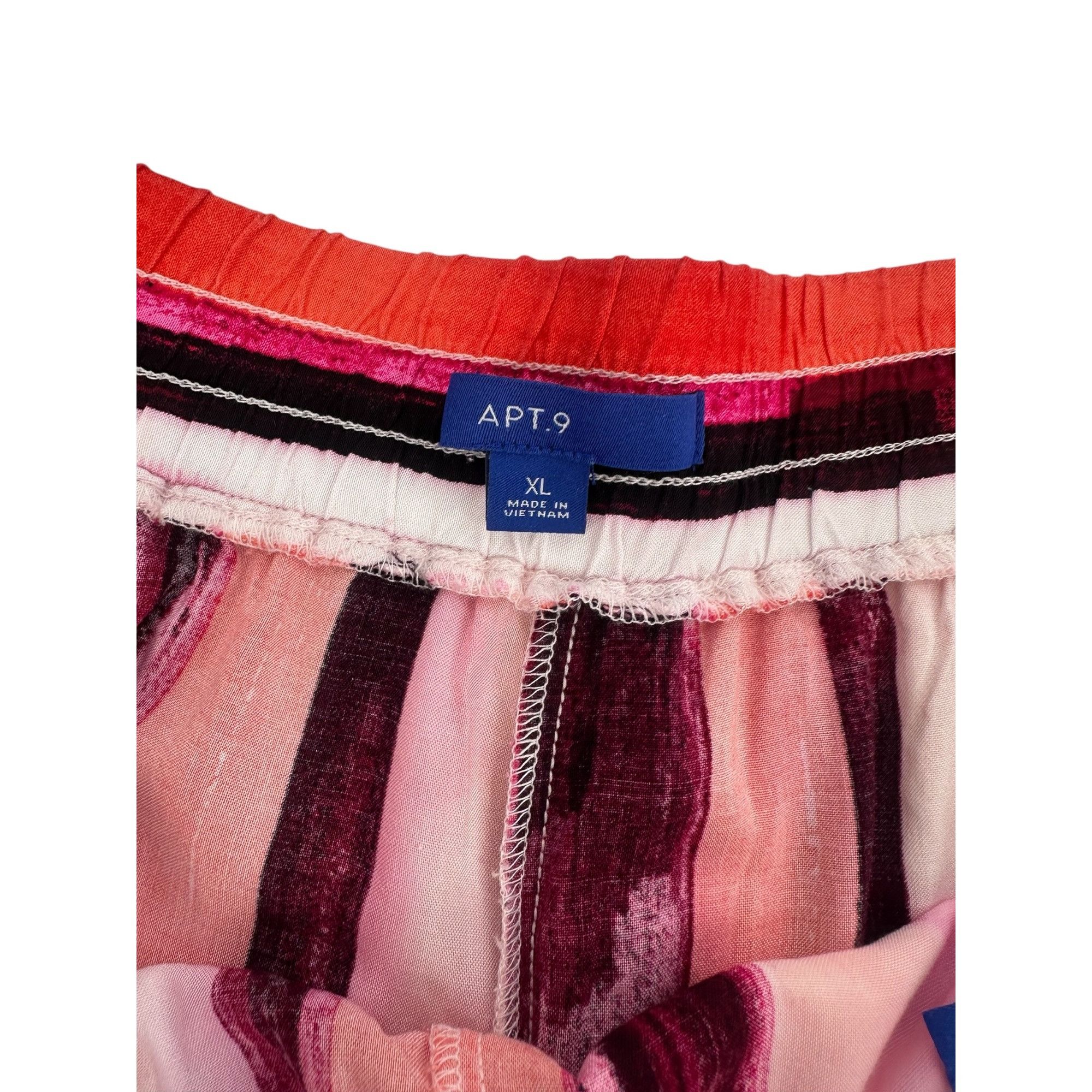 Apt. 9 Apt. 9 Shorts - Striped Rayon Pull-On - Size XL Size 38" / US 16 / IT 52 - 3 Thumbnail