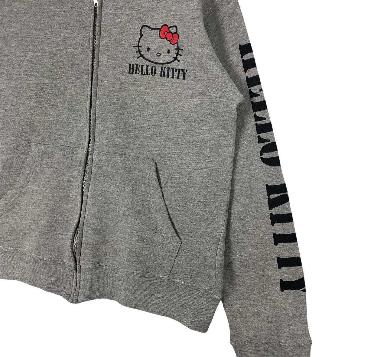 Anime Vintage Hello Kitty Backhit Printed Logo Fullzipper Hoodie Size M / US 6-8 / IT 42-44 - 8 Thumbnail