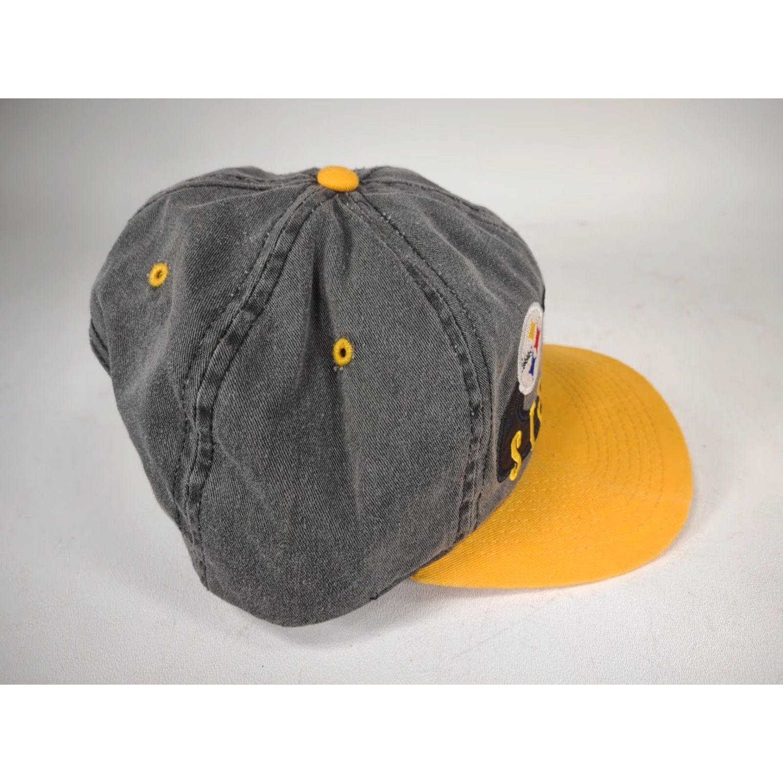 Vintage VINTAGE Mainland Sewing Mills Pittsburgh Steelers Sample Not for Sale Snapback Hat Size ONE SIZE - 4 Thumbnail