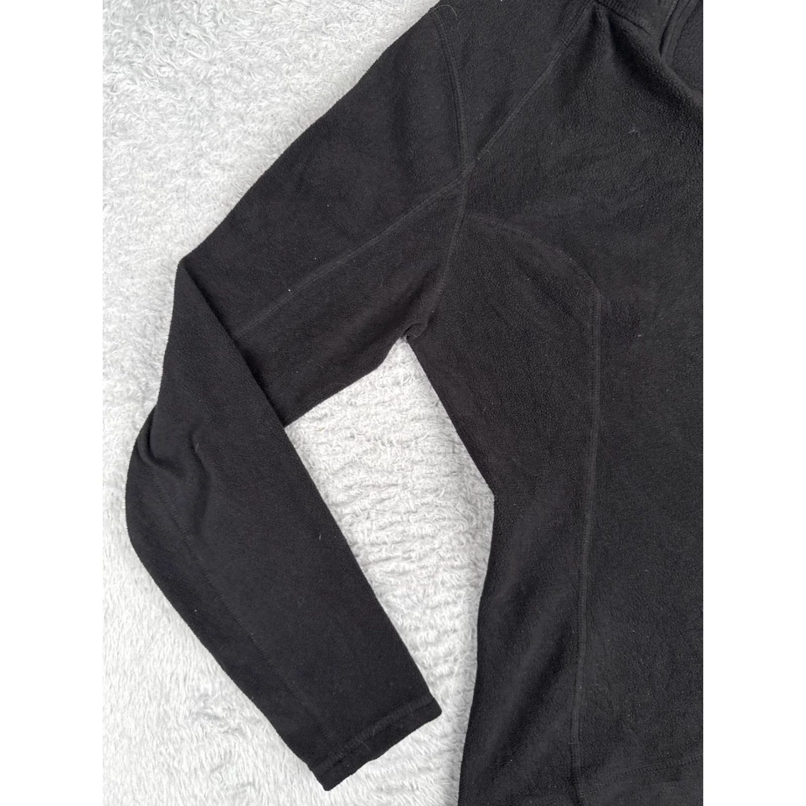 The North Face The North Face Fleece Pullover Womens Small Black 1/4 Zip Mock Neck Hiking Top Size S / US 4 / IT 40 - 3 Thumbnail