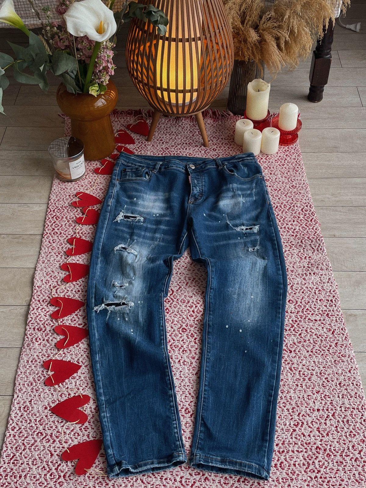 Dsquared2 Dsquared2 Light Blue Slim Jeans Size US 36 / EU 52 - 1 Thumbnail