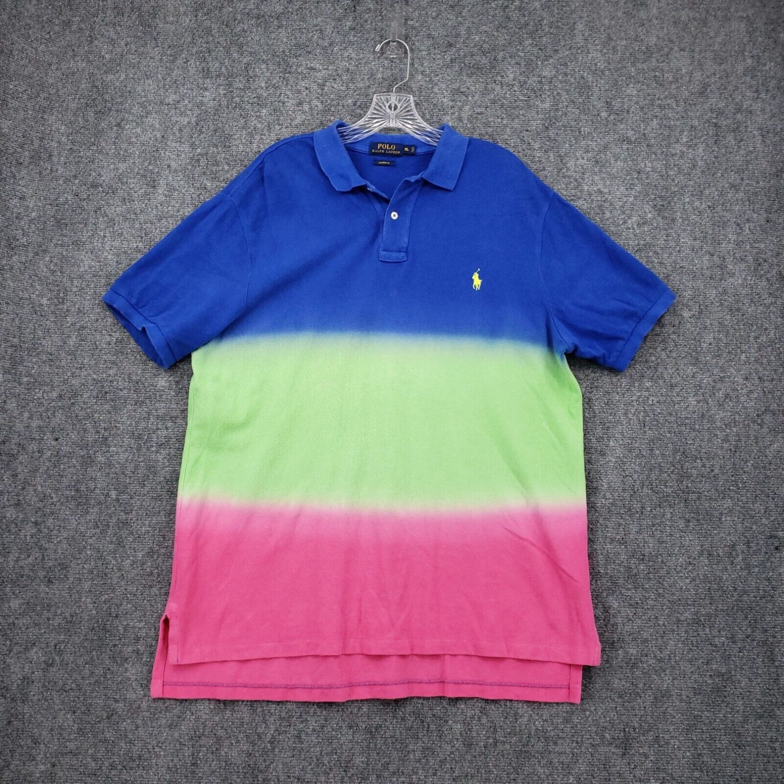 Polo Ralph Lauren Men’s XL Tie Dye Ombré Polo deals Shirt