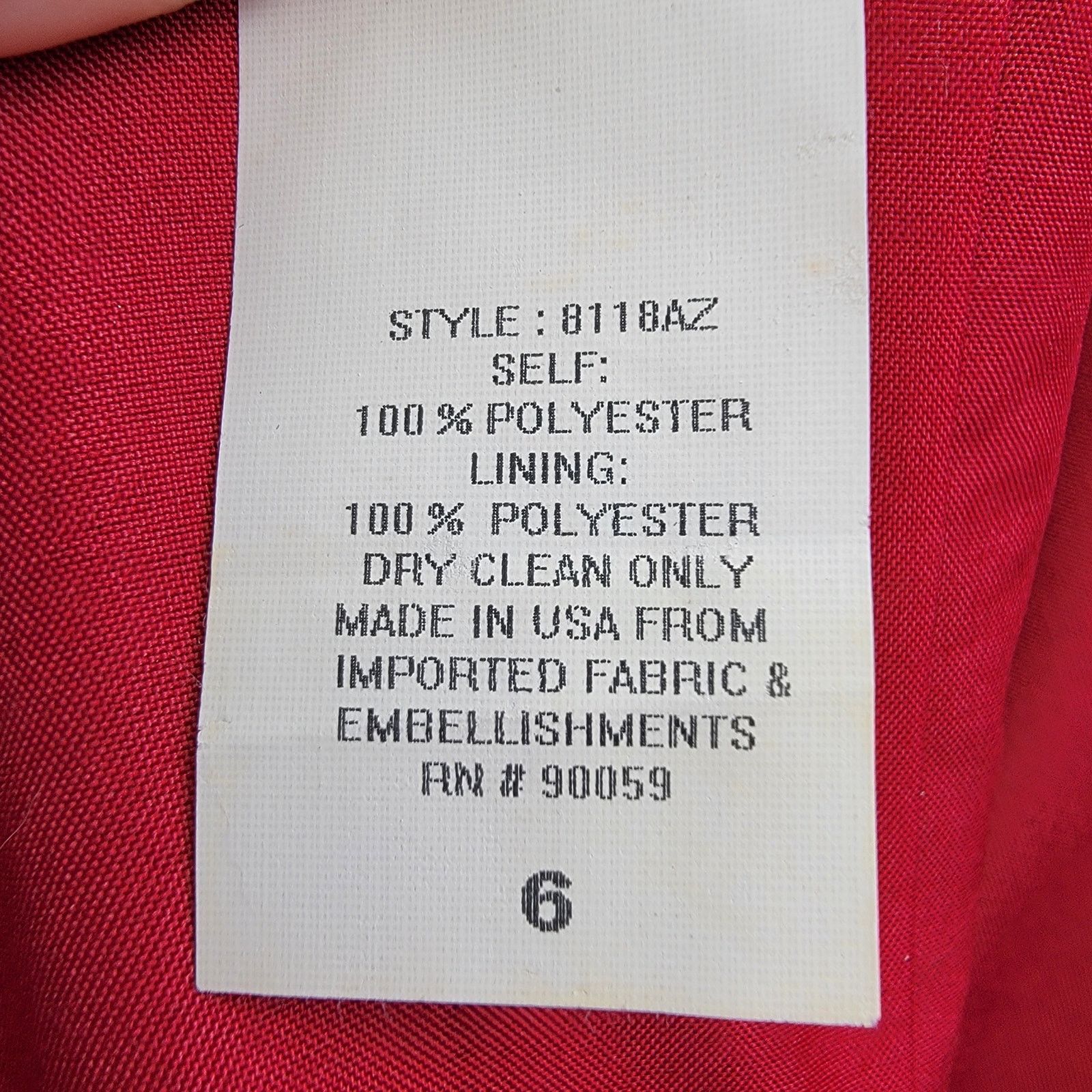 Other Michaelangelo Red Sleeveless Party Dress - Size 6 Size M / US 6-8 / IT 42-44 - 10 Thumbnail