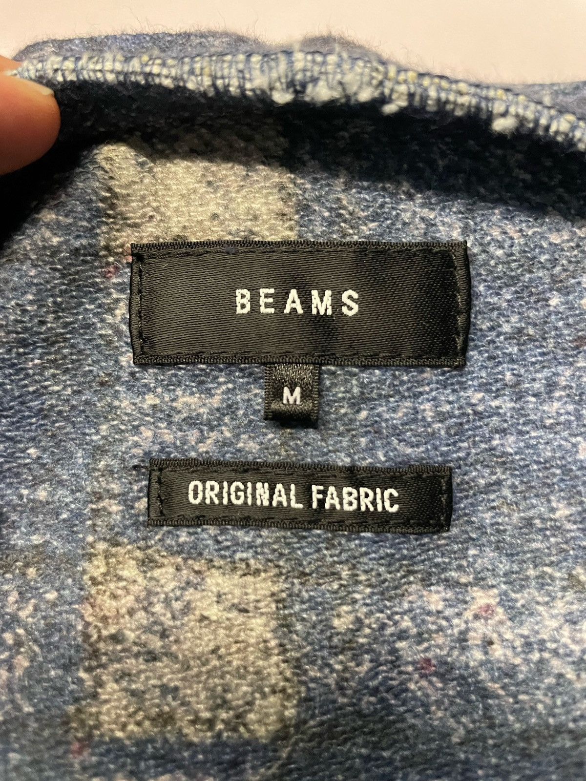 Beams Japan Beams Japan Original Knit Like Denim Hoodie Size US M / EU 48-50 / 2 - 11 Thumbnail