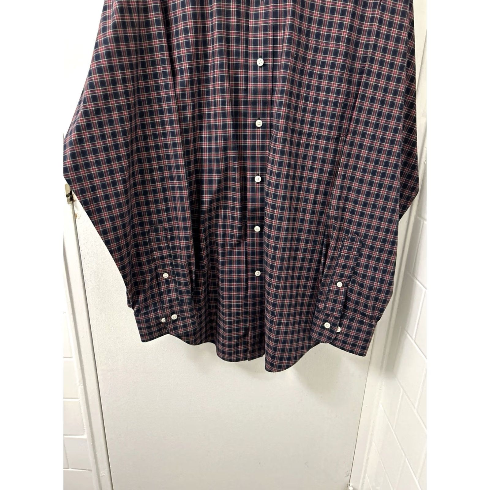 Ralph Lauren Lauren Ralph Lauren Shirt Mens 16.5 Black Red Plaid Non Iron Button Up L/S Shirt Size US XL / EU 56 / 4 - 3 Thumbnail