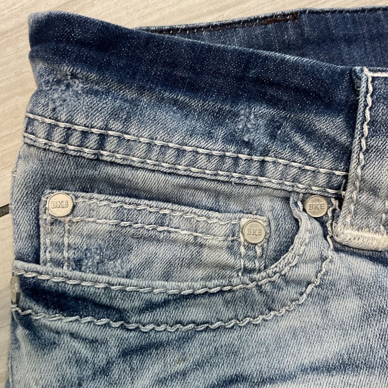BKE BKE Denim Stella Light Washed Shorts Size 32" / US 10 / IT 46 - 5 Thumbnail