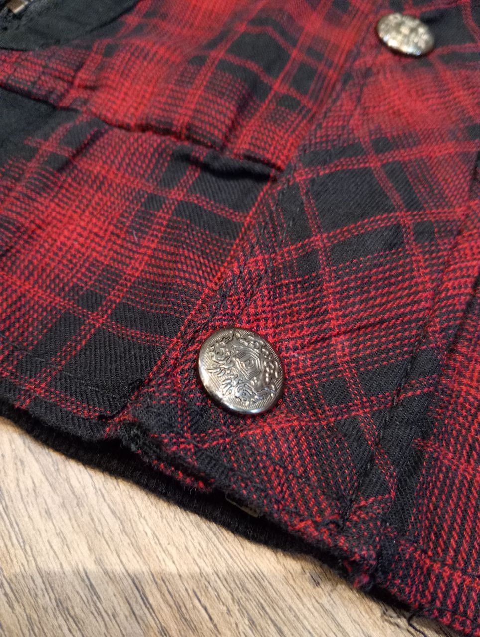 Japanese Brand 31040=SKKONE JAPAN PUNK CHECKERED JACKET - SIZE M Size US M / EU 48-50 / 2 - 7 Thumbnail