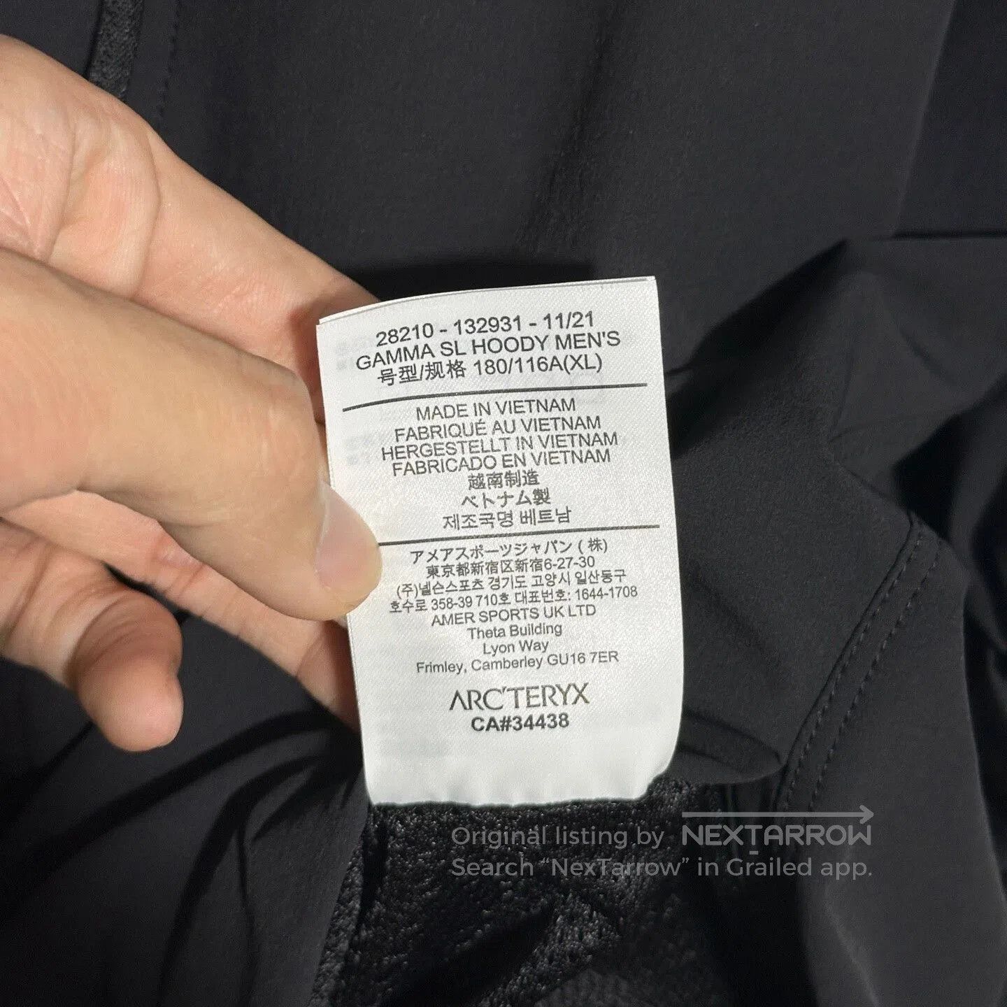 Arc'teryx Arcteryx Gamma SL Hoody Soft Shell Jacket. Size US XL / EU 56 / 4 - 7 Thumbnail