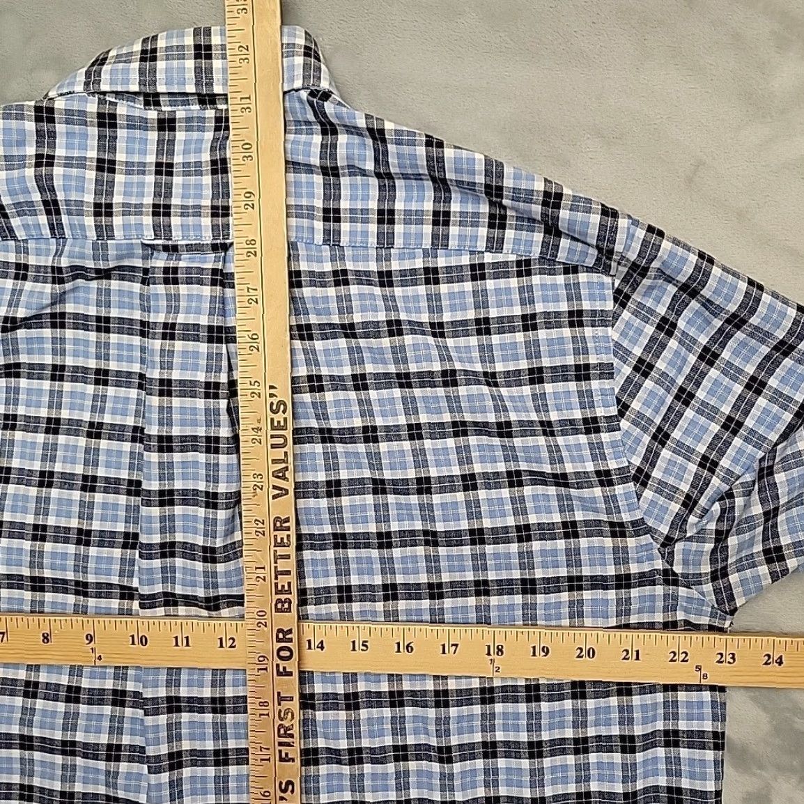 Etro VTG Towncraft Shirt Mens M Blue Black Plaid Button-Down Short Sleeve Retro Size US M / EU 48-50 / 2 - 7 Thumbnail