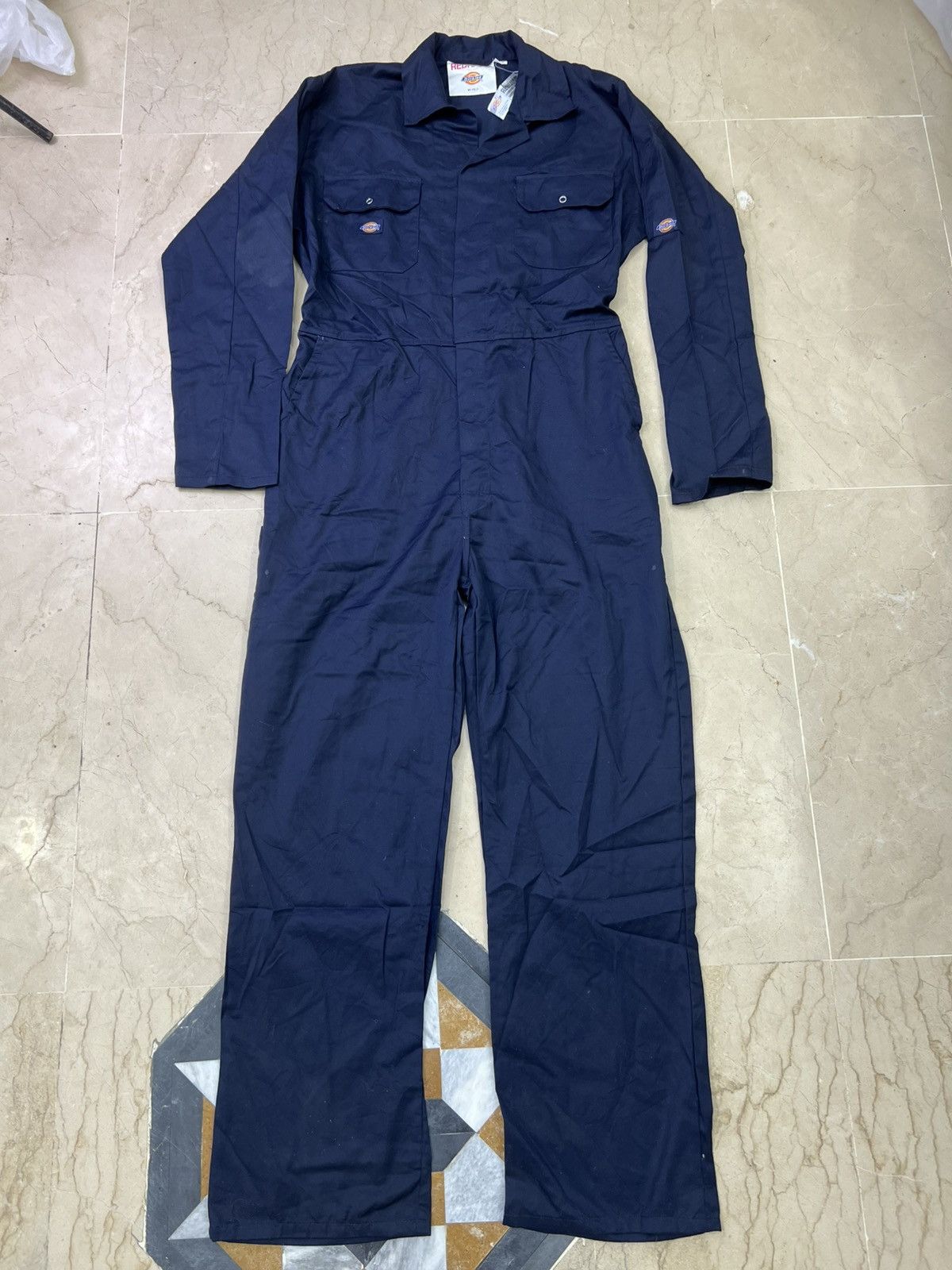 Dickies VintageDickies RedhawkNavyBlue WorkwearCoveralls Jumpsuit40R Size US L / EU 52-54 / 3 - 1 Thumbnail