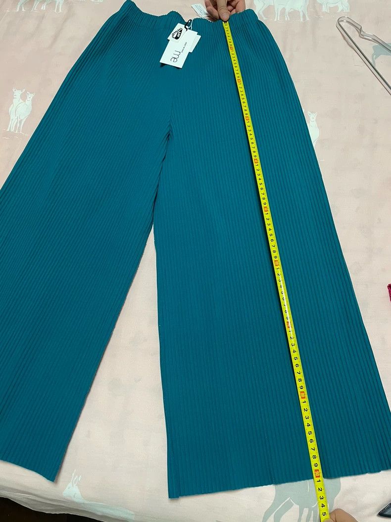Issey Miyake Issey Miyake size:one size Peacock green wide-leg pants Size 42" / US 20 - 5 Thumbnail