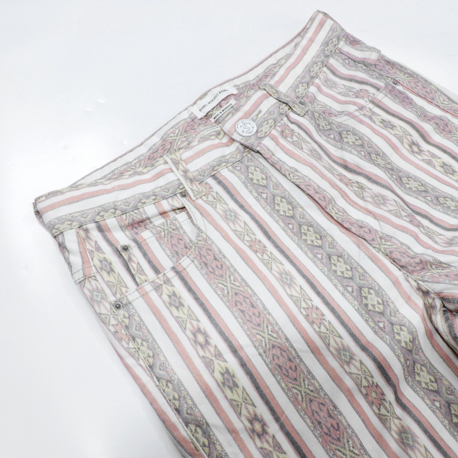 Isabel Marant ISABEL MARANT ÉTOILE ETHNIC BOHO STRIPED PATTERN LONG PANTS Size 27" / US 4 / IT 40 - 12 Thumbnail
