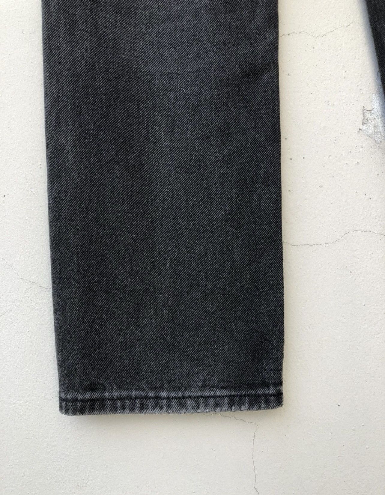 Lee Vintage 80s Lee Usa Faded Black Denim Distressed Jeans Size US 34 / EU 50 - 20 Thumbnail