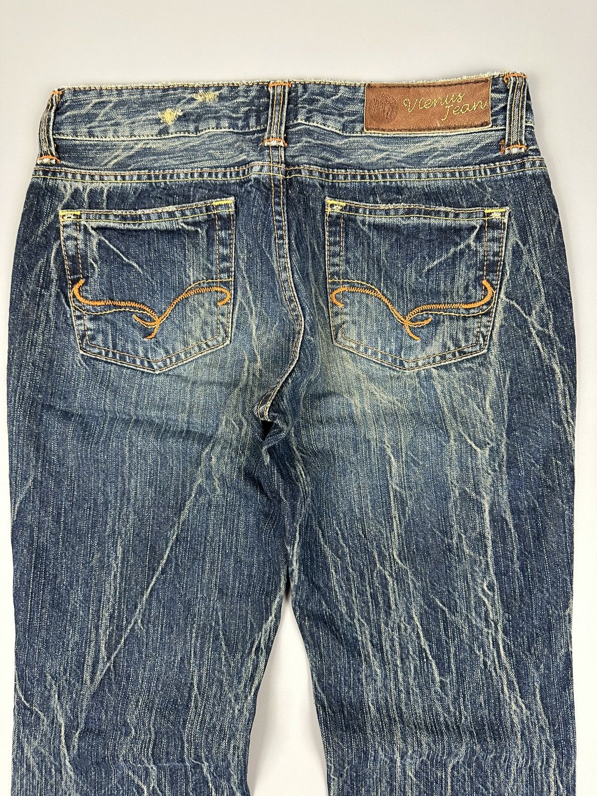 If Six Was Nine Vintage Vienus Jean by Something Edwin Whiskered Flare Denim Size US 30 / EU 46 - 6 Thumbnail