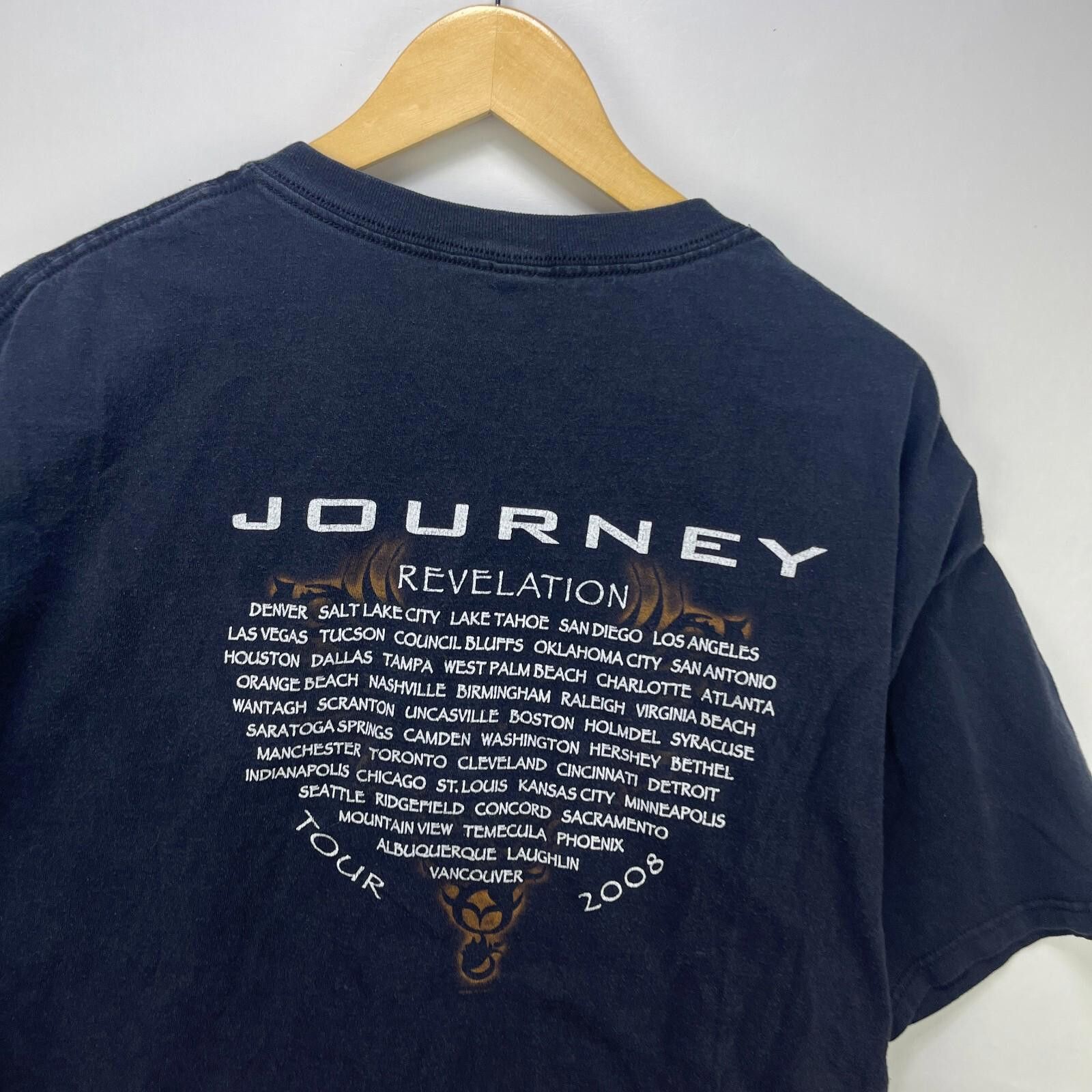 Vintage Vintage Y2K Journey Revelation Tour 2008 Band T Shirt XL Size US XXL / EU 58 / 5 - 5 Thumbnail