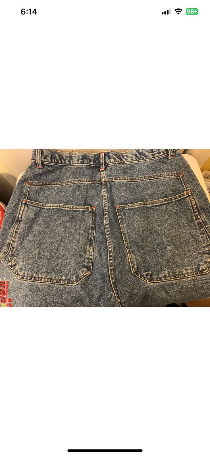 Other Vintage DLO-NYC mens sz 36 x 14 carpenter denim jean shorts Size US 36 / EU 52 - 10 Thumbnail