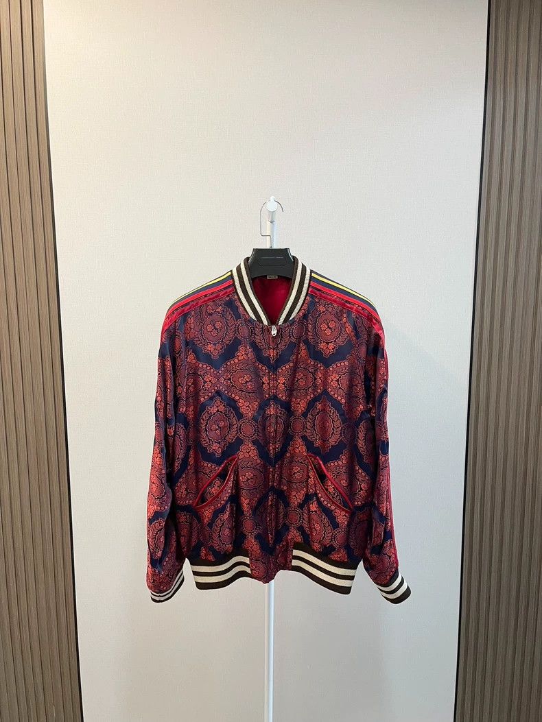 Gucci Gucci Side striped floral coat jacket 2502-Nextarrow Size US M / EU 48-50 / 2 - 1 Thumbnail