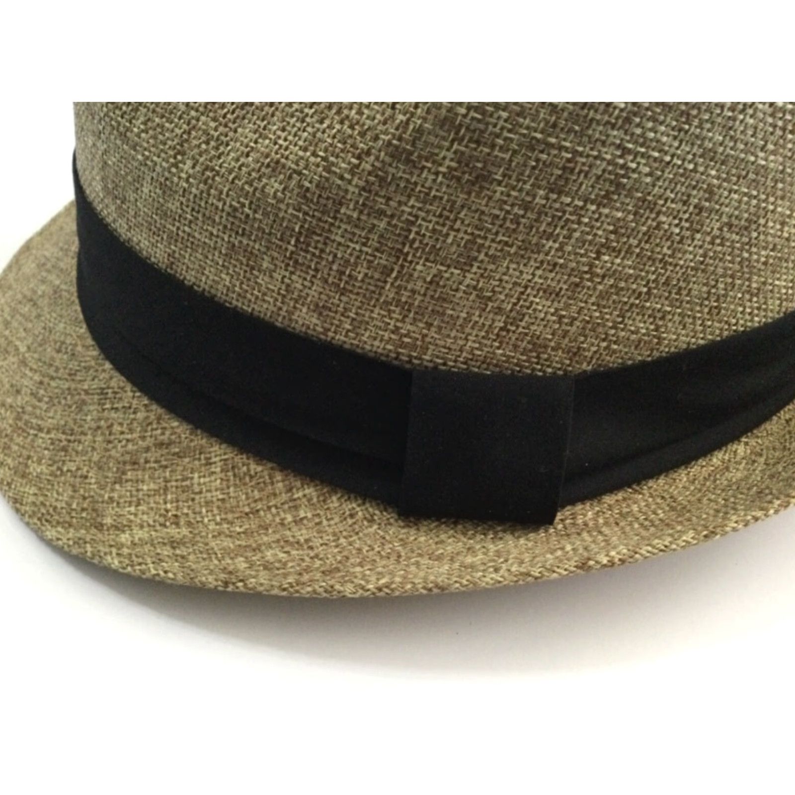 London Fog Vintage Men's Light Brown Tan Polyester Tweed Fedora Hat - Size S/M Size ONE SIZE - 4 Thumbnail