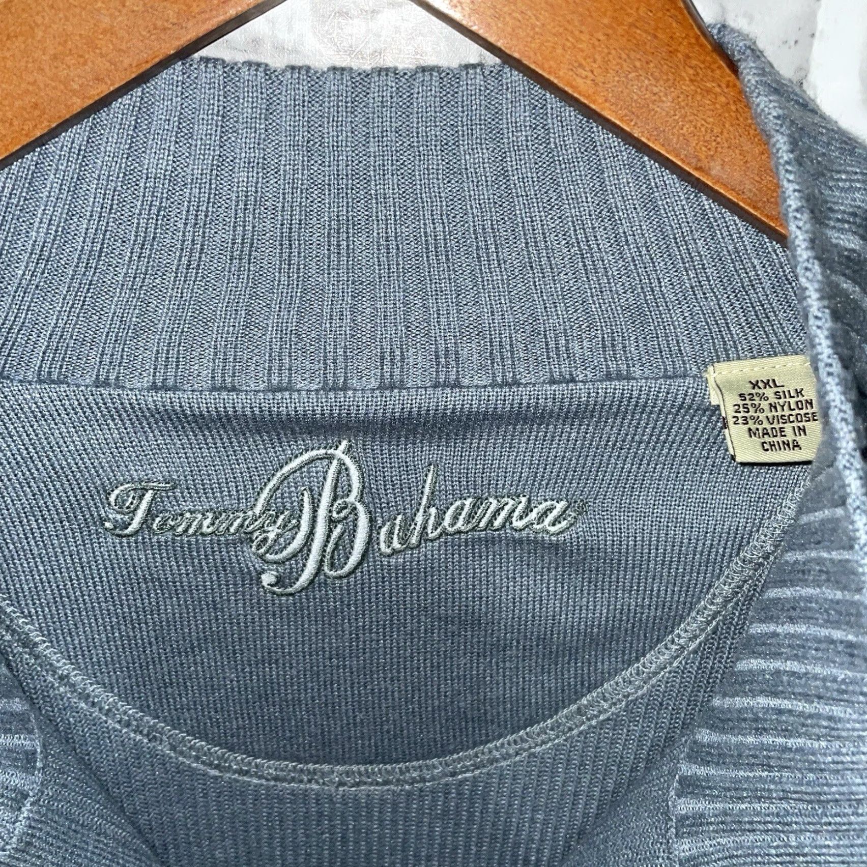 Tommy Bahama Tommy Bahama Jacket Mens 2XL Gray Wool Half-Zip Overcoat Size US XXL / EU 58 / 5 - 4 Thumbnail
