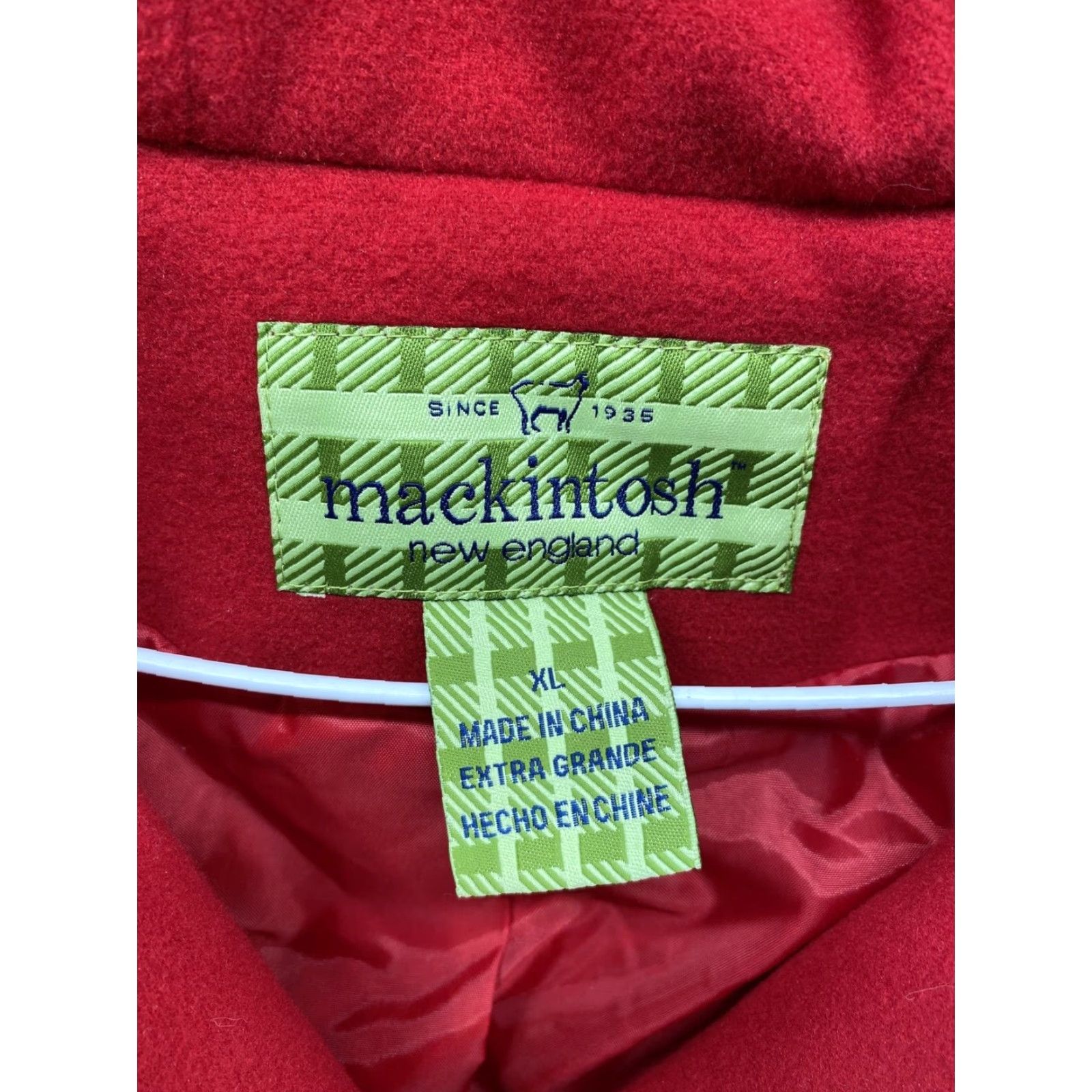 Mackintosh Mackintosh New England Red Button Up Hooded Lined Jacket Women’s Size XL NEW Size XL / US 12-14 / IT 48-50 - 4 Thumbnail