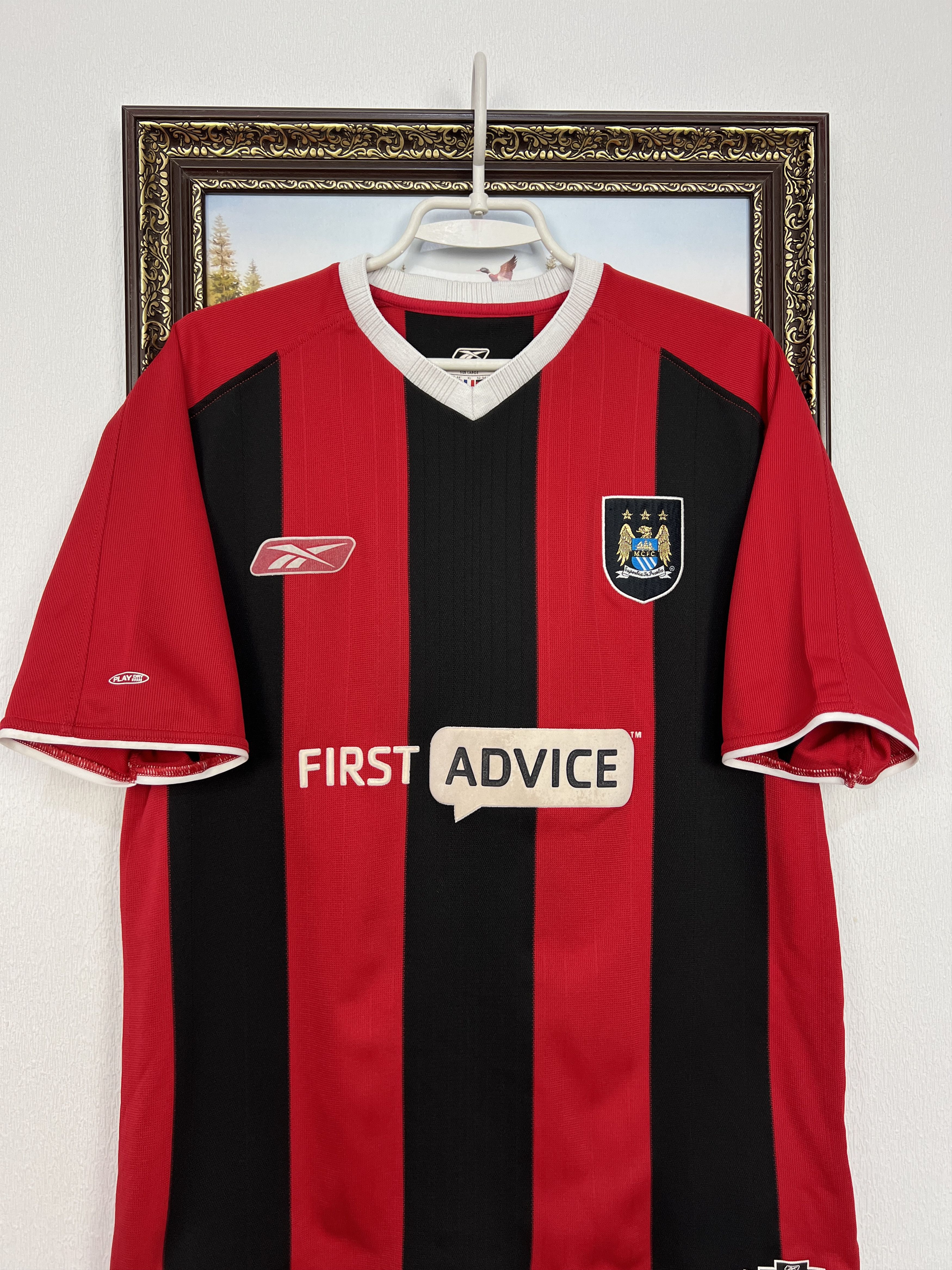 Reebok Manchester City Away football shirt 2003 Soccer Reebok Size US L / EU 52-54 / 3 - 2 Thumbnail