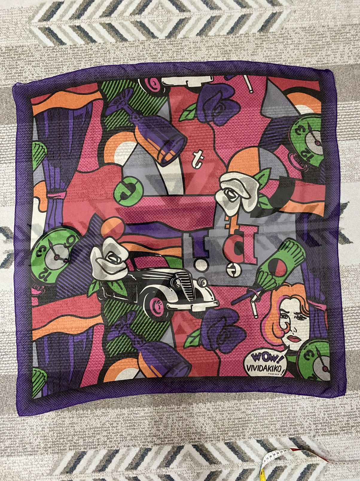 Japanese Brand Japanese Brand Vividakiko Nice Design Scarves/Handkerchiefs Size ONE SIZE - 3 Thumbnail