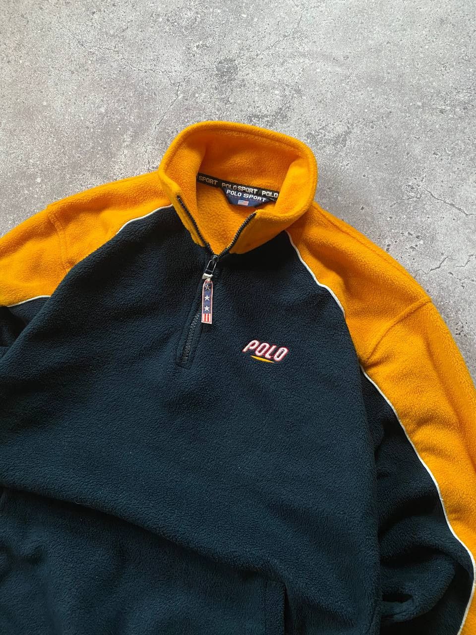 Polo Ralph Lauren × Vintage Vintage Polo Sport Ralph Lauren 1/3 Fleece Zip Size US M / EU 48-50 / 2 - 2 Thumbnail