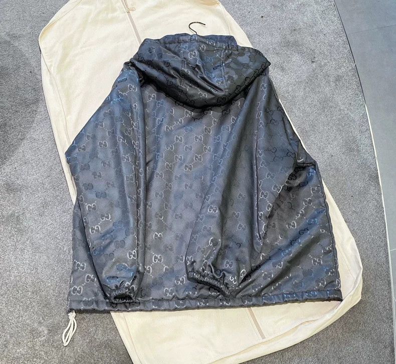 Gucci Gucci Gray full print double G jiccard jacket 2502-Nextarro Size US M / EU 48-50 / 2 - 2 Thumbnail
