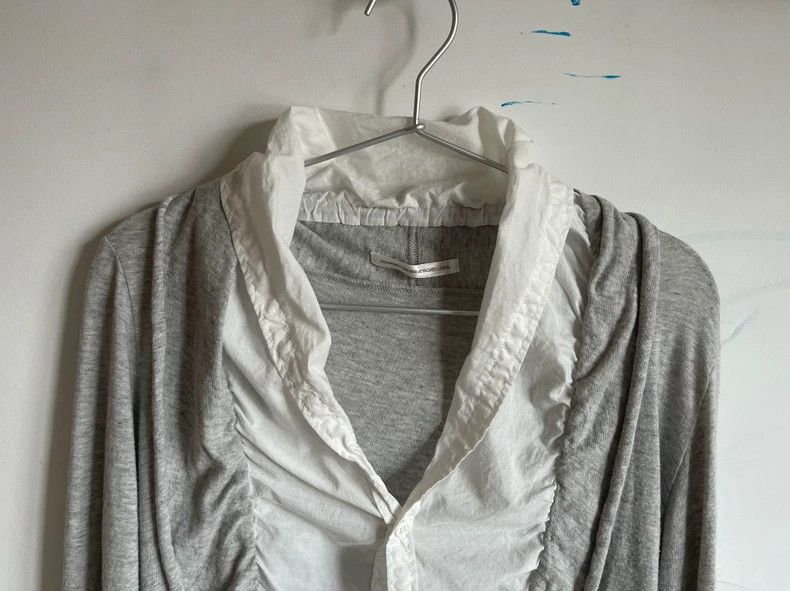 Y's Y's 04SS cotton paneled drawstring rolled long-sleeve shir Size XS / US 0-2 / IT 36-38 - 6 Thumbnail