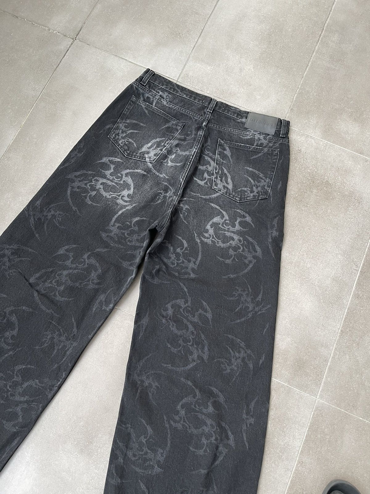 Han Kjobenhavn !DS! FW22 Han Kjobenhavn Tribal Baggy Distressed Denim Pants Size US 32 / EU 48 - 18 Thumbnail