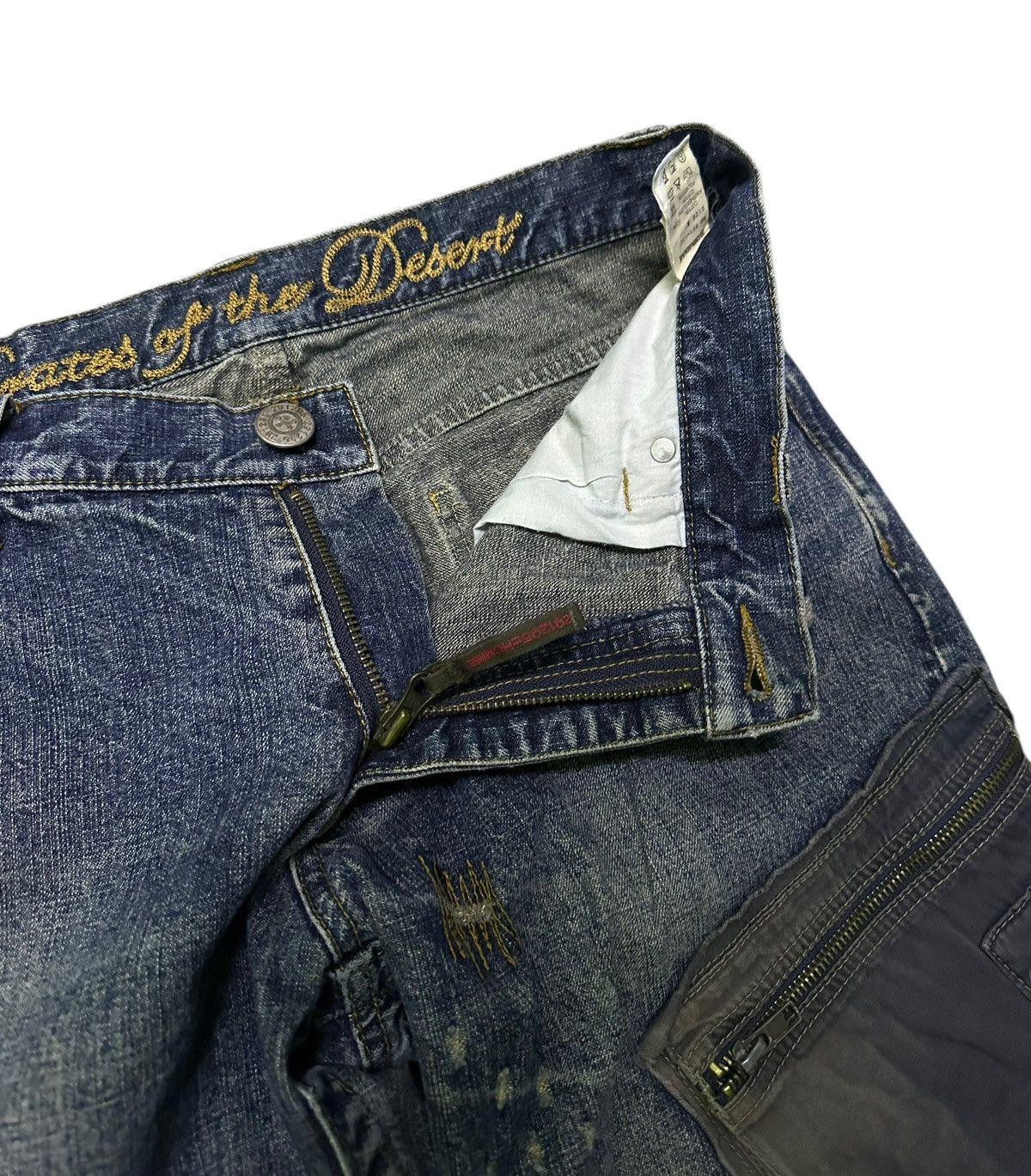 291295=Homme 291295 homme patchwork denim jeans 33x31 Size US 33 - 6 Thumbnail