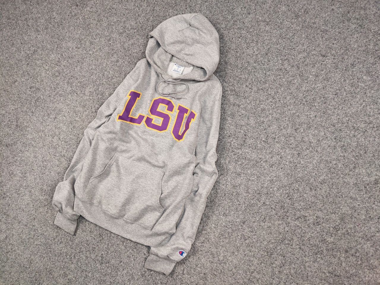 Champion Vintage Champion eco x LSU Tiger Logo Gray Blank Hoodie Size US S / EU 44-46 / 1 - 3 Thumbnail