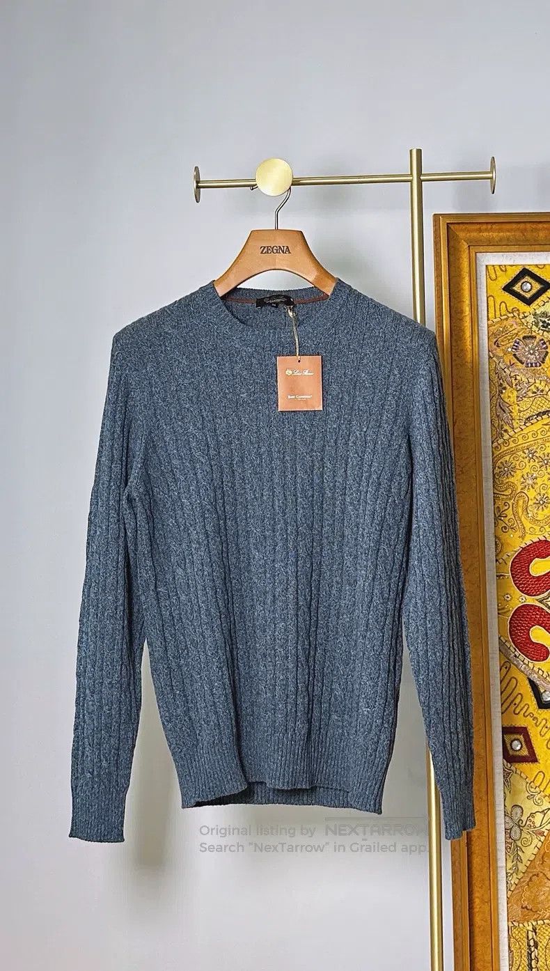 Loro Piana Loro Piana Classic baby cashmere twist crewneck knitted sw Size US L / EU 52-54 / 3 - 1 Thumbnail