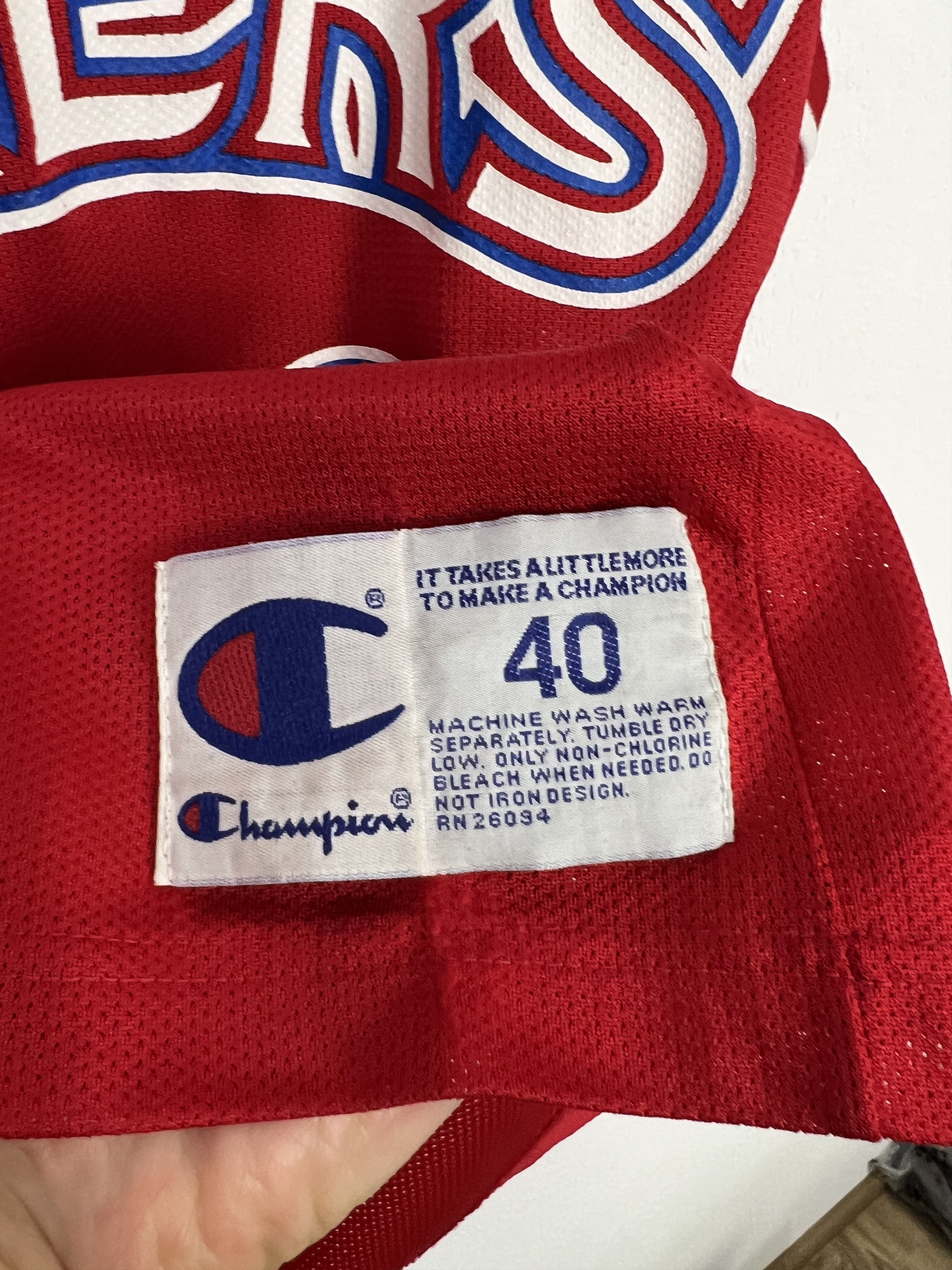 Champion Champion Philadelphia 76ers Sixers Stackhouse Jersey Size US M / EU 48-50 / 2 - 7 Thumbnail