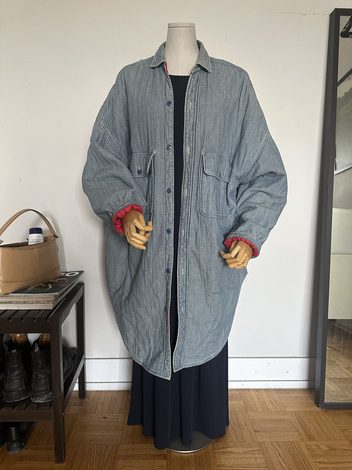 Kapital KAPITAL 18AW Double-Weave Denim & Quilted Shirt Coat, Unisex Size US S / EU 44-46 / 1 - 7 Thumbnail