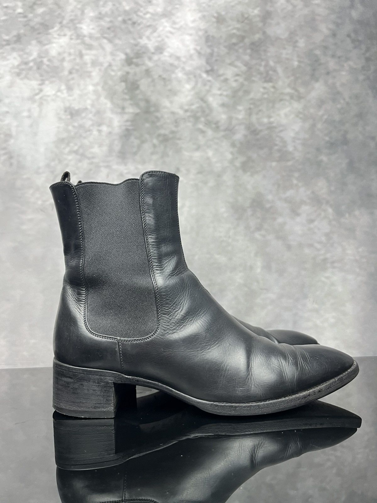 Jil Sander JIL SANDER Black Leather Chelsea Boots Made in Italy - EU 36 Size US 6 / IT 36 - 2 Thumbnail