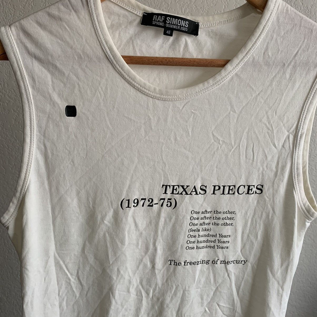 Raf Simons Raf simons ss05 Texas pieces tank top Size US M / EU 48-50 / 2 - 3 Thumbnail