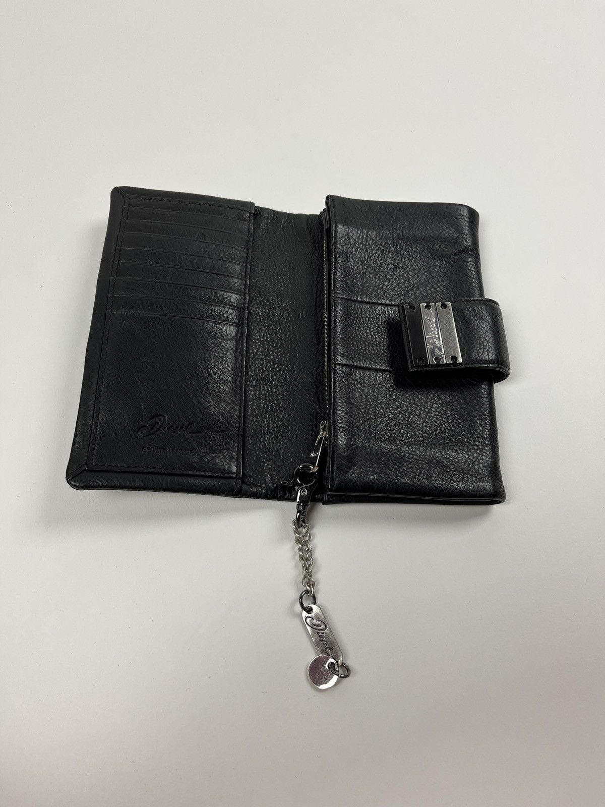 Diesel Vintage Diesel Black Leather Wallet Size ONE SIZE - 5 Thumbnail