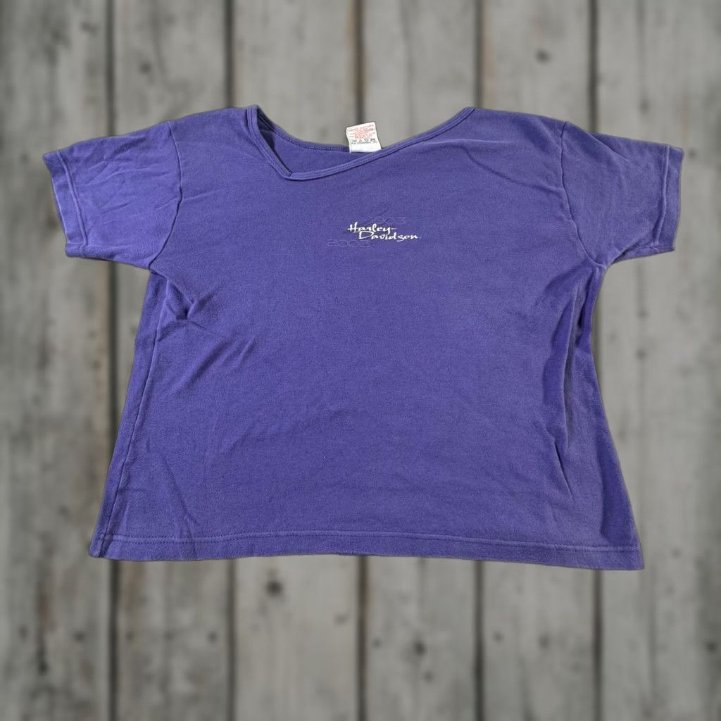 Harley Davidson VINTAGE Harley-Davidson Shirt Womens XL Purple 100th Anniversary 2003 Galesburg IL T-Shirt Size XL / US 12-14 / IT 48-50 - 1 Thumbnail