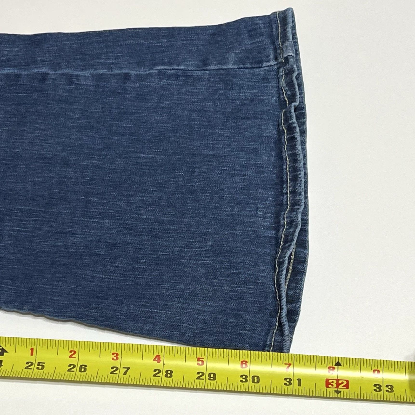 Lucky Brand Lucky Brand High Rise Flare Stevie Stretch Jeans Women 10/30 30x31 Blue Regular Inseam 31 Dark Wash 5-Pocket Denim Stretch Vintage: No Size 32" / US 10 / IT 46 - 6 Thumbnail