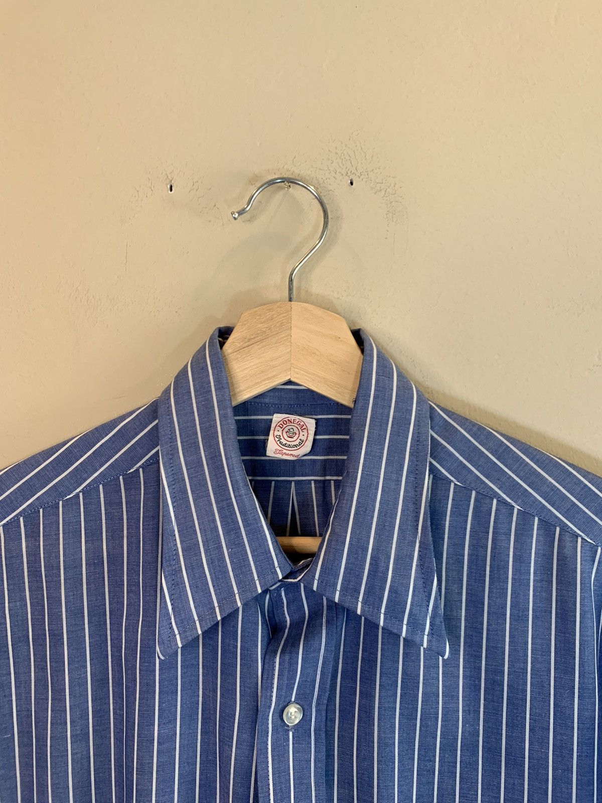 Donegal Tweed RARE* Vintage 50’s Donegal Single Stitch Stripe Button Shirt Size US M / EU 48-50 / 2 - 5 Thumbnail