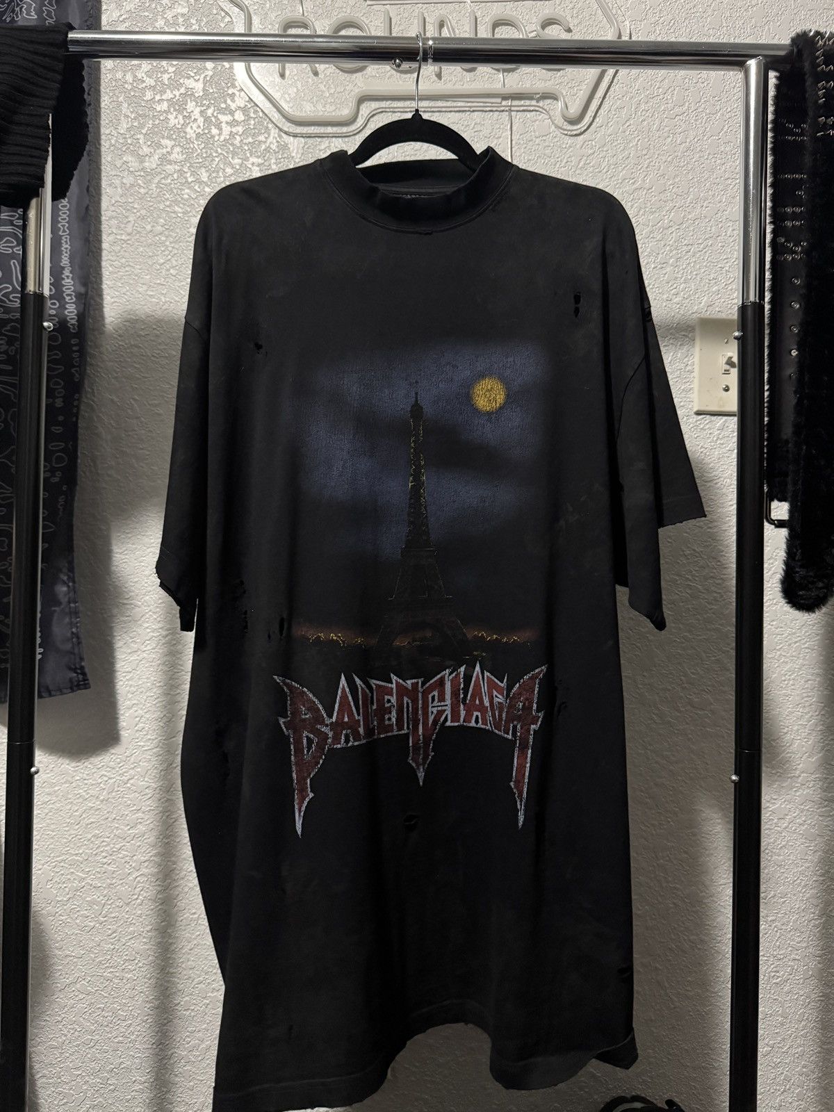 Balenciaga Paris Moon Short Sleeve Tops