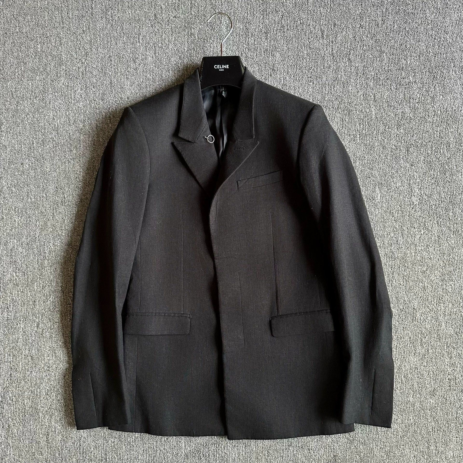Dior Dior Linen Suit with Round Brooch Detail Size US M / EU 48-50 / 2 - 1 Thumbnail